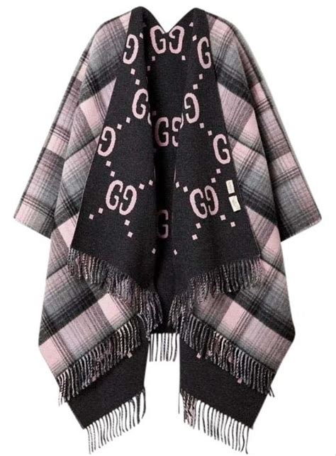 gucci scarf poncho|Gucci poncho women's.